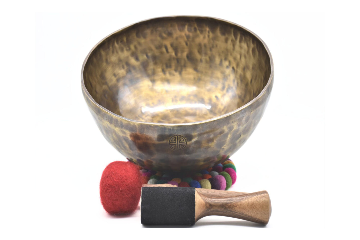12 inch Full Moon Singing Bowl: Handmade Tibetan Meditation Bowl