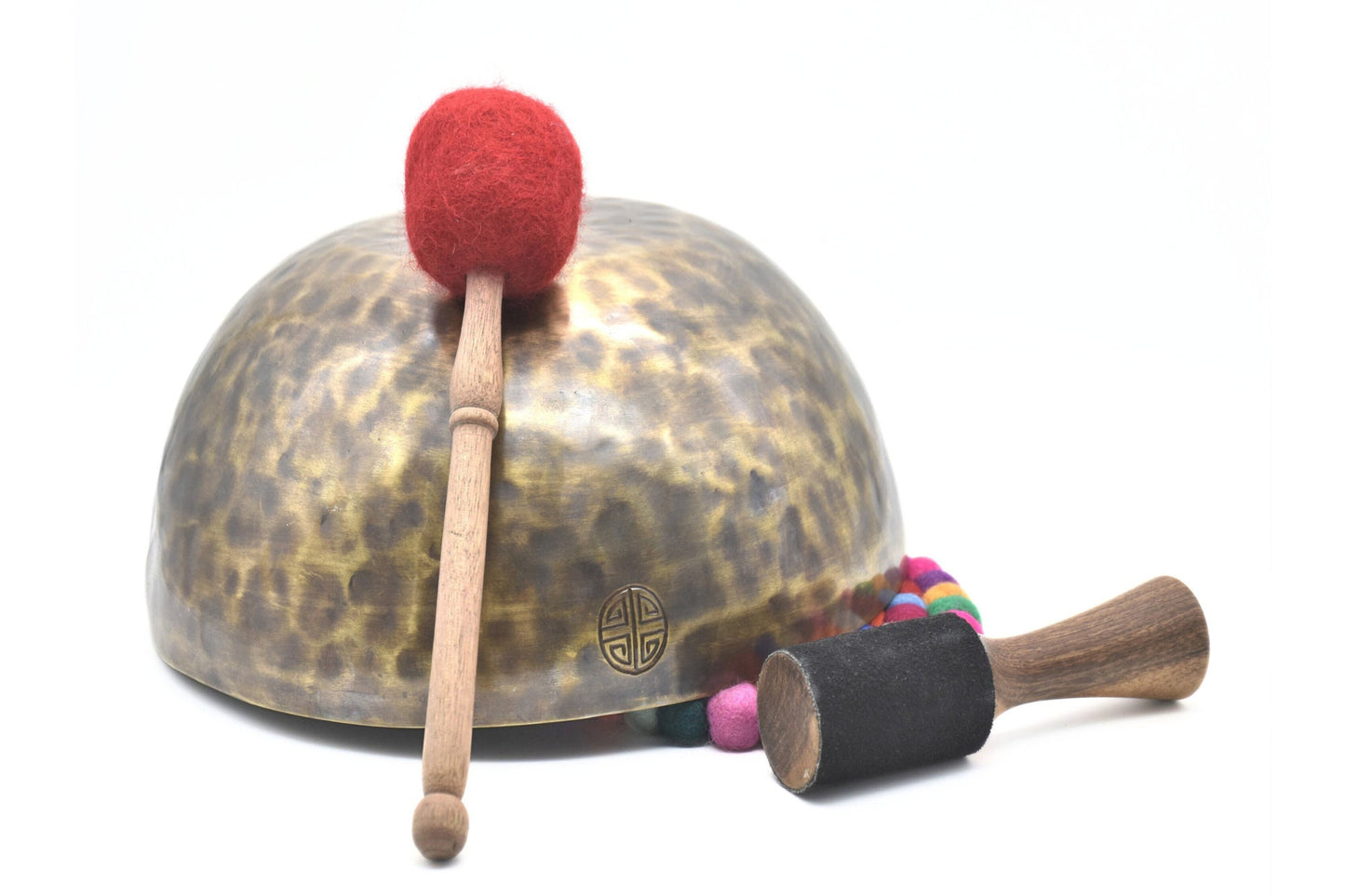 12 inch Full Moon Singing Bowl: Handmade Tibetan Meditation Bowl