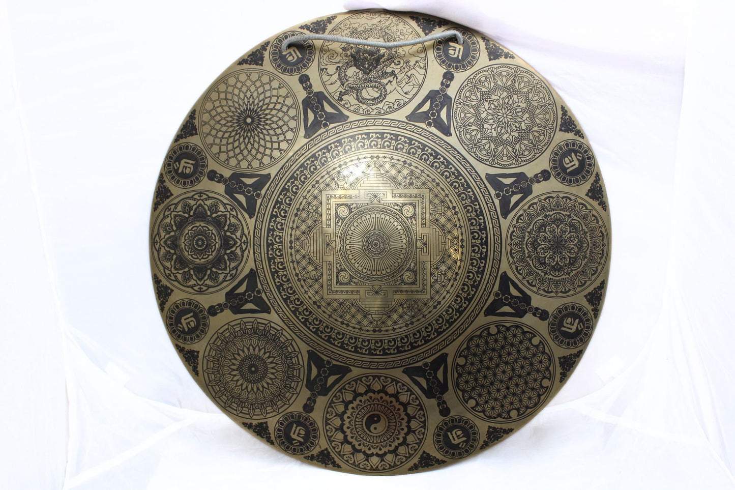 Handcrafted 50cm Sound Healing Gong: Tibetan Gong Bell with Mallet