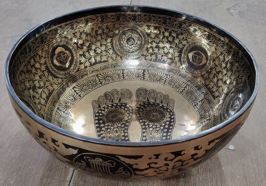 26 inch Tibetan Singing Bowl: Handmade Chakra Healing Sound Bath