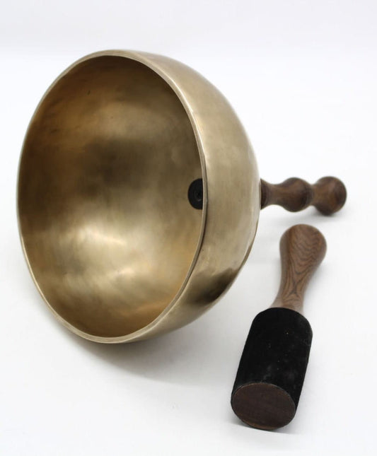 8 Inch Chakra Balancing Singing Bowl: Handmade Tibetan Bowl with Mallet