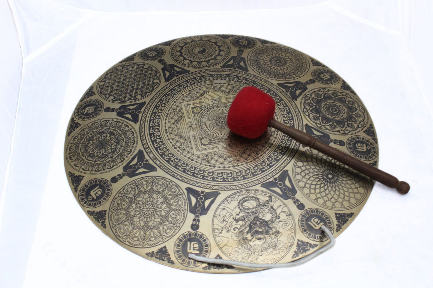 Handcrafted 50cm Sound Healing Gong: Tibetan Gong Bell with Mallet