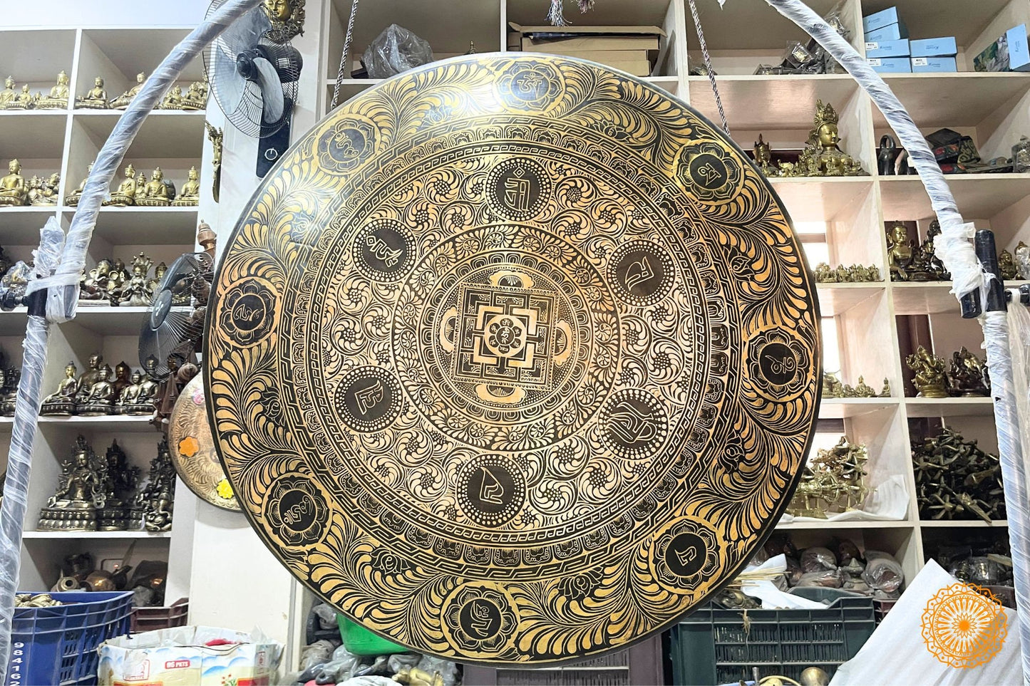 Handmade Tibetan Gong Bell: Sound Healing & Chakra Tuning (50-100cm)