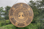 Handmade Tree of Life Gong: Tibetan Sound Healing Bell