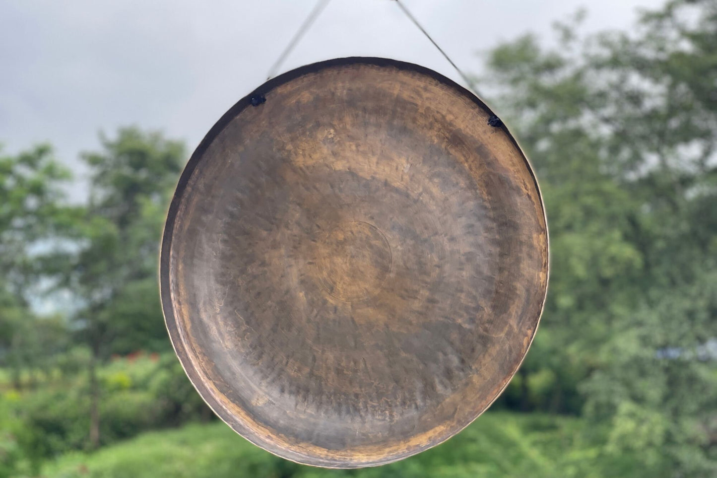 Handmade Chakra Gong: Tibetan Sound Healing Bell with Tree of Life