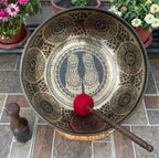 Handmade Buddha Feet Singing Bowl: Tibetan Meditation Bowl, Blessed