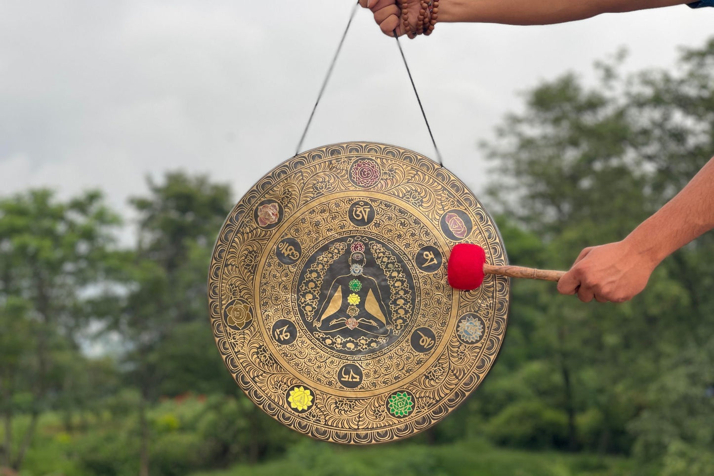 Handmade Seven Chakra Gong: Tibetan Sound Healing Bell