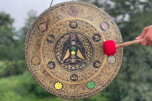 Handmade Seven Chakra Gong: Tibetan Sound Healing Bell