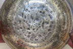 Rare 17-Inch Mantra Carved Singing Bowl: Handmade Tibetan Meditation Bowl