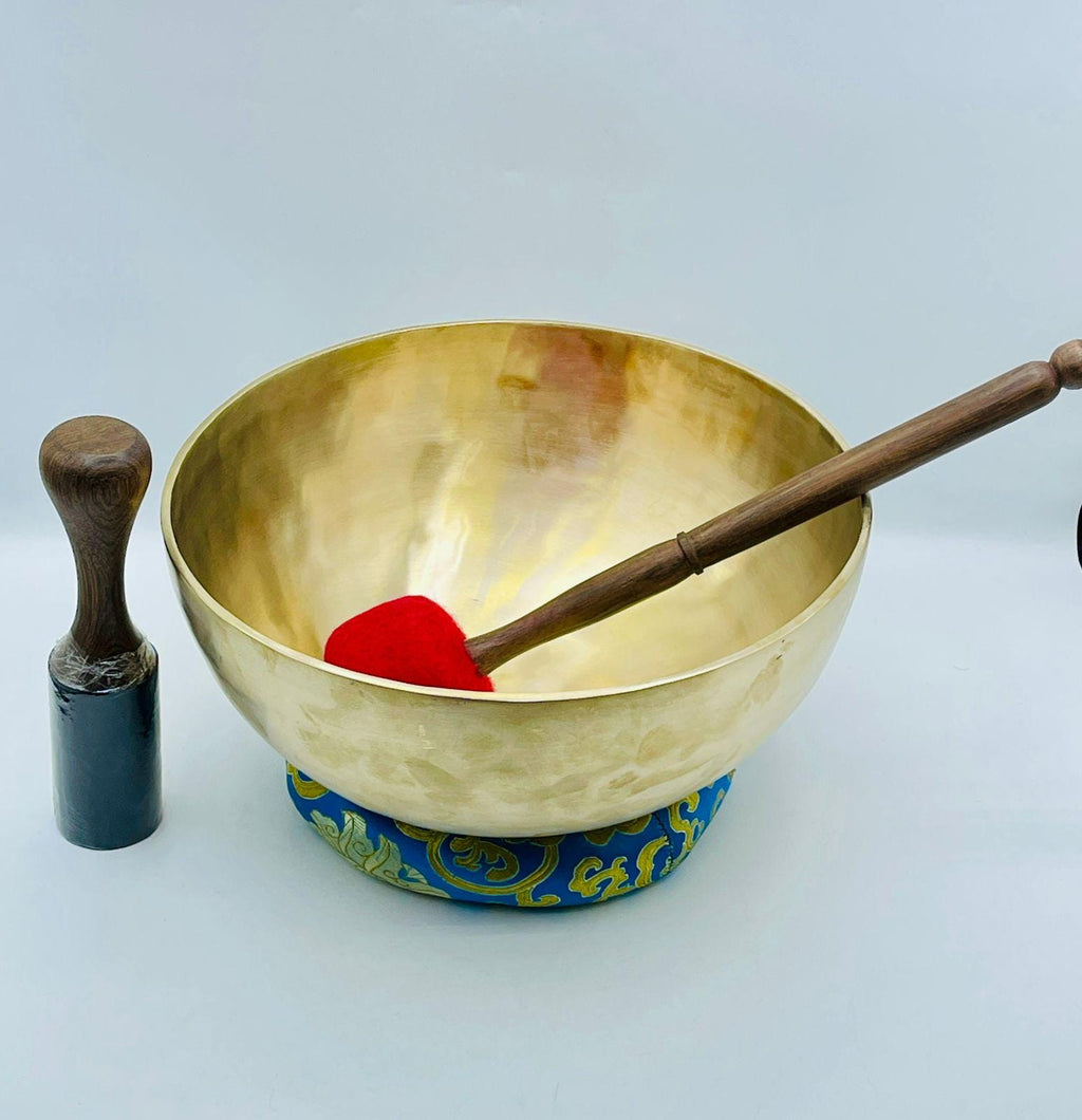 10-Inch Handmade Singing Bowl | Meditation Sound Healing, Long Resonance