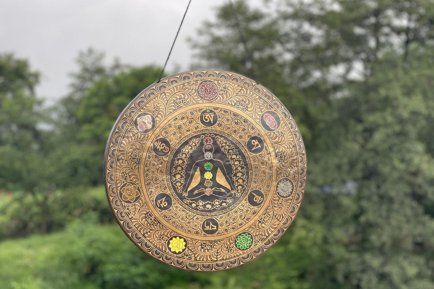 Handmade Seven Chakra Gong: Tibetan Sound Healing Bell