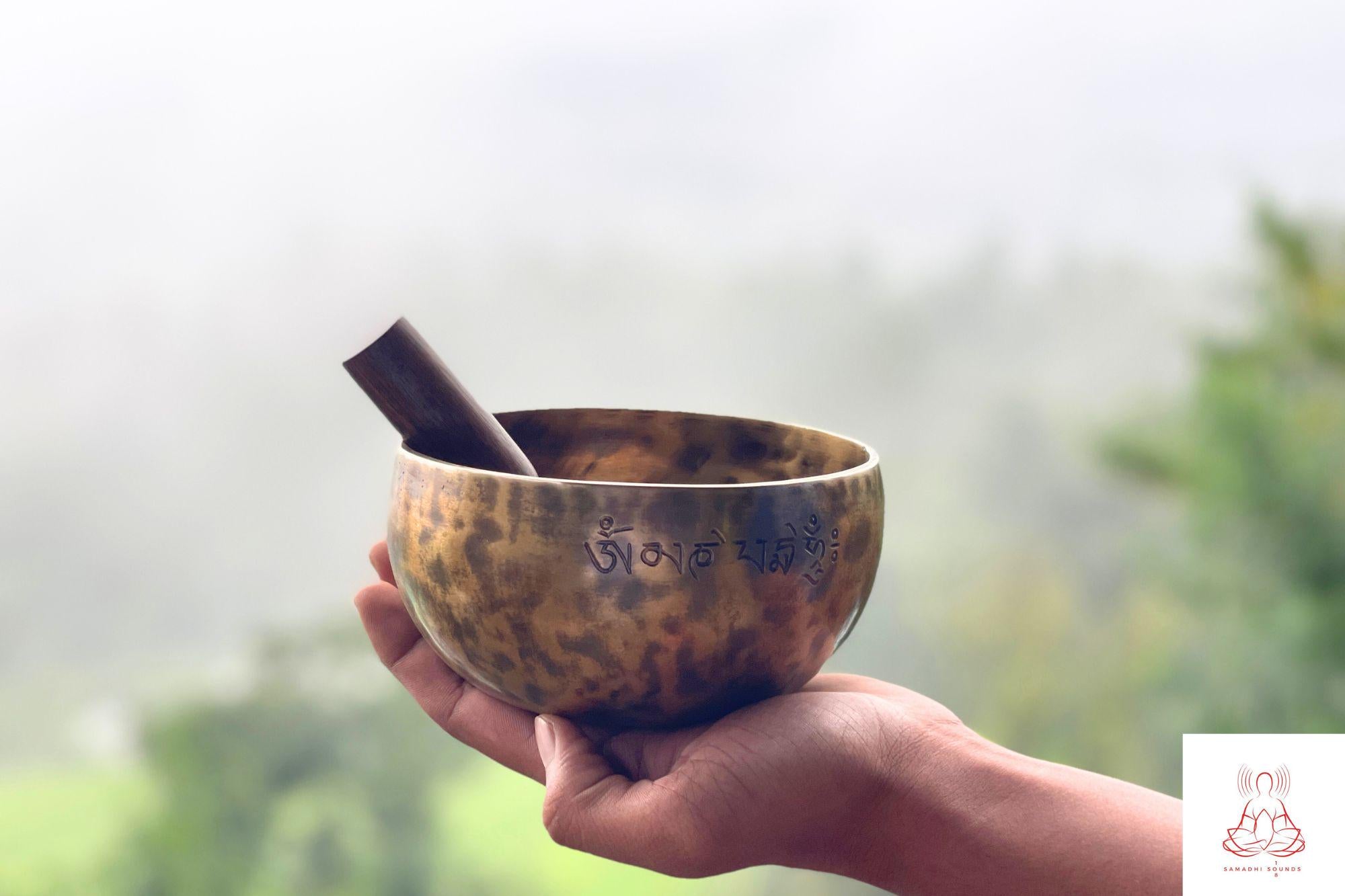 6 Inch Full Moon Singing Bowl: Tibetan Healing, Meditation Gift