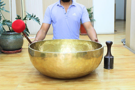 Large Handmade Tibetan Singing Bowl: Chakra Healing, Sound Bath