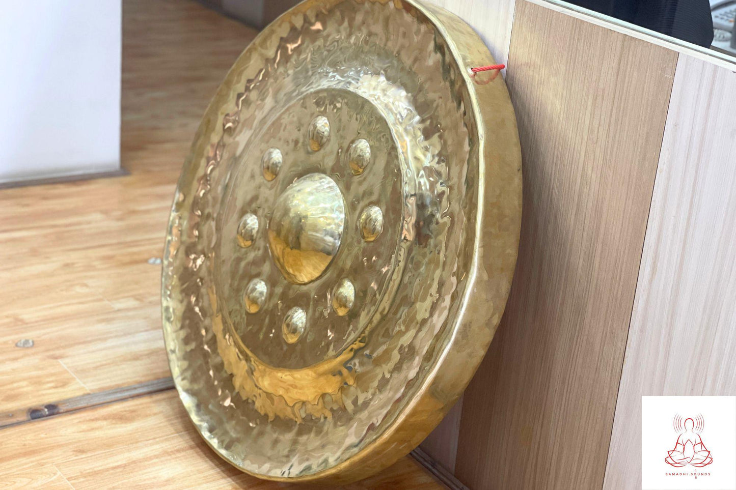 100cm Tibetan Brass Gong: Handmade Sound Healing Meditation Gong