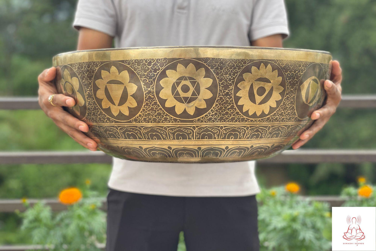 Buddha Feet Singing Bowl: Handmade Tibetan Sound Bowl for Meditation