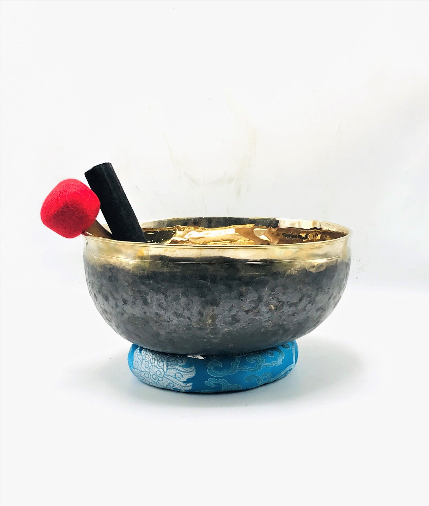 10 Inch Antique Tibetan Singing Bowl: Handmade Sound Healing Meditation Bowl