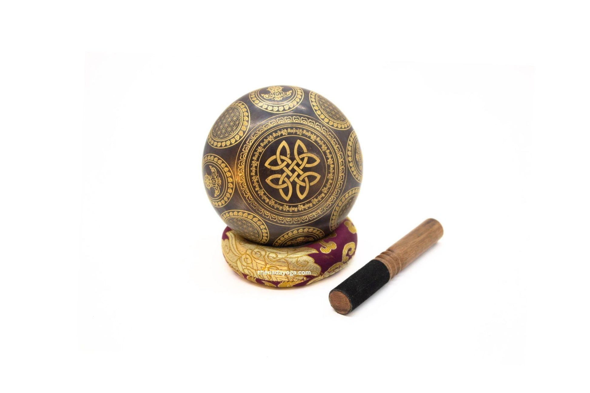 Hand Hammered Tibetan Singing Bowl Set, 4 inch, Chakra Healing The Nada Yoga