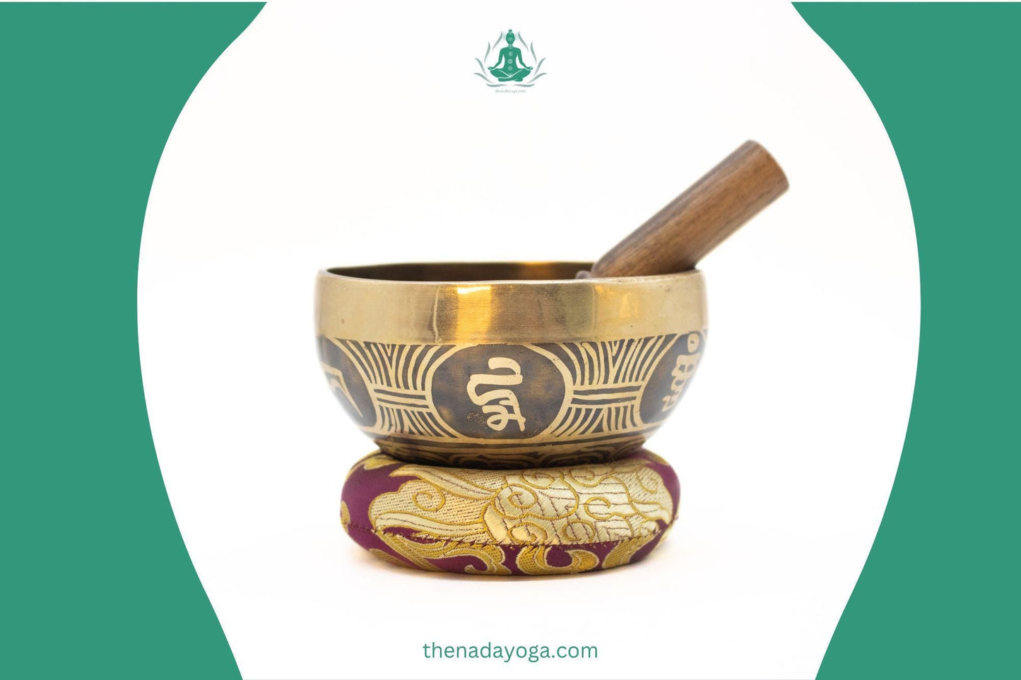 Hand Hammered Tibetan Singing Bowl Set: Meditation, Yoga & Healing The Nada Yoga