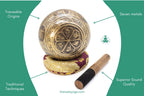 Hand Hammered Tibetan Singing Bowl Set: Meditation, Yoga & Healing The Nada Yoga