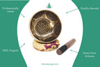 Handmade Tibetan Singing Bowl Set | 4-Inch, Nepal, Yoga Meditation The Nada Yoga