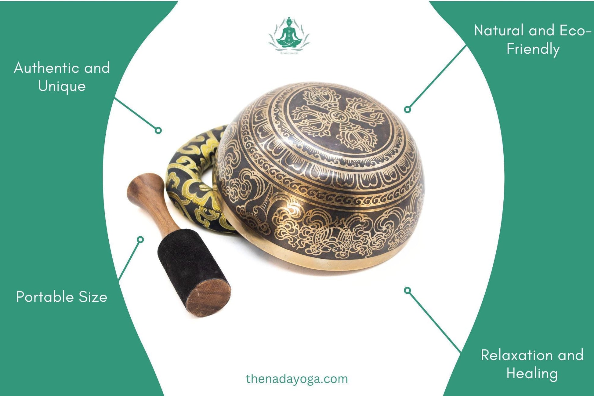 Handcrafted Tibetan Singing Bowl Set – Nepal, Meditation & Yoga The Nada Yoga