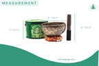 Handmade Tibetan Singing Bowl Set – 4 inch, Meditation & Yoga The Nada Yoga