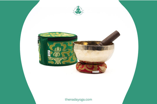 Handmade Tibetan Singing Bowl Set – 4-inch Bronze Sound Bowl The Nada Yoga