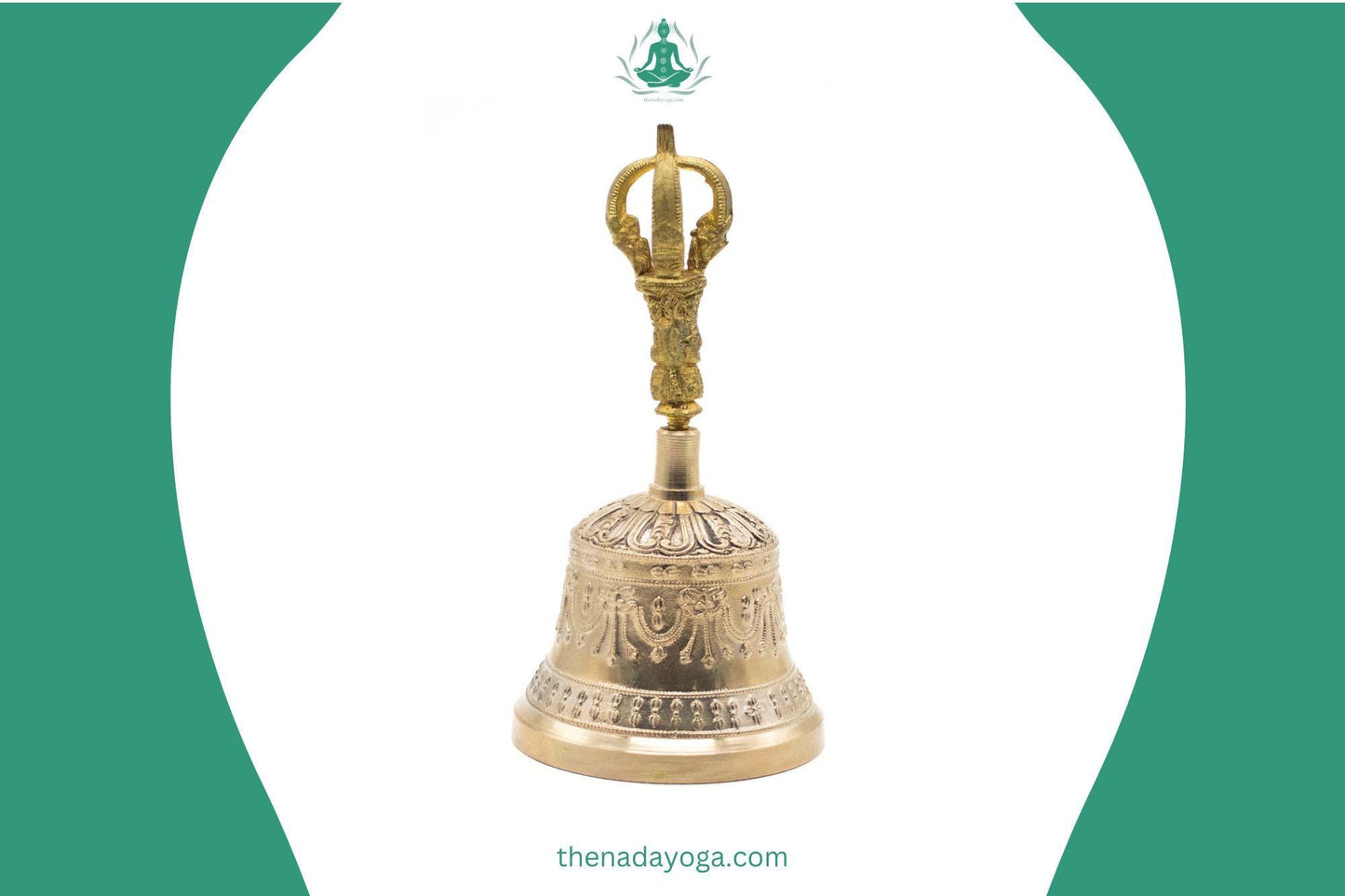 Tibetan Bell– Handmade 7 Metal Buddhist Ritual Bell for Meditation, Sound Healing & Ceremonies The Nada Yoga