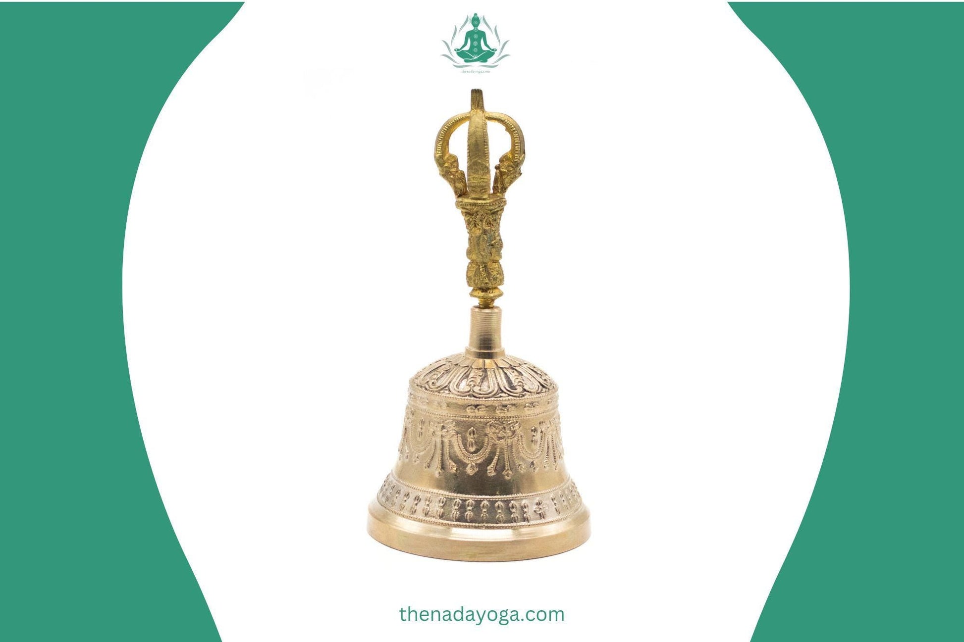 Tibetan Bell– Handmade 7 Metal Buddhist Ritual Bell for Meditation, Sound Healing & Ceremonies The Nada Yoga