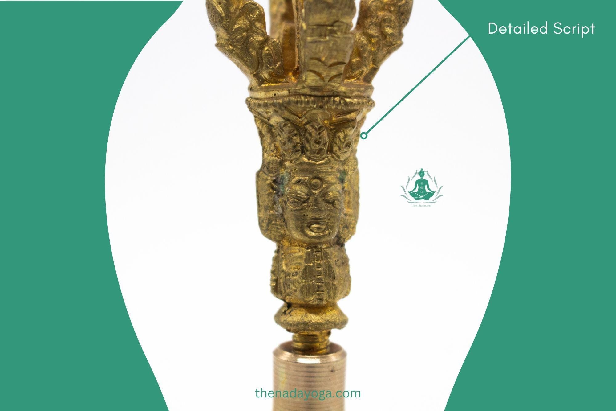 Tibetan Bell– Handmade 7 Metal Buddhist Ritual Bell for Meditation, Sound Healing & Ceremonies The Nada Yoga