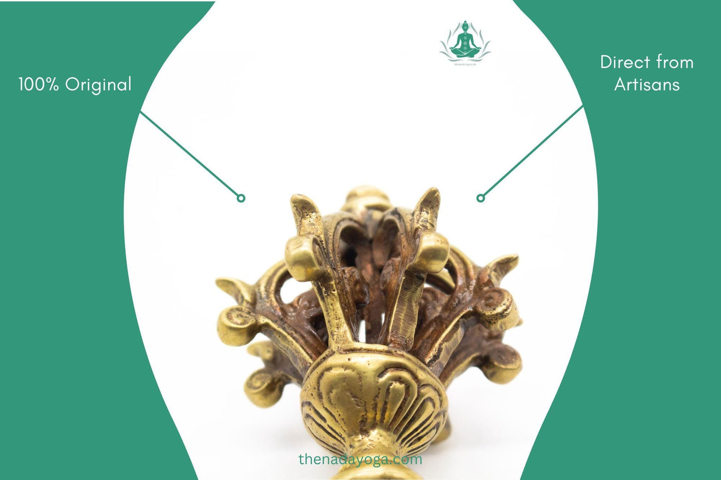 Handmade Tibetan Bajra – 7 Metal Buddhist Ritual for Meditation, Sound Healing & Spiritual Ceremonies The Nada Yoga