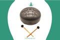 Handcrafted Steel Tongue Drum – 8 Notes Handpan Drum – Om Symbol – Meditation & Sound Healing Instrument The Nada Yoga