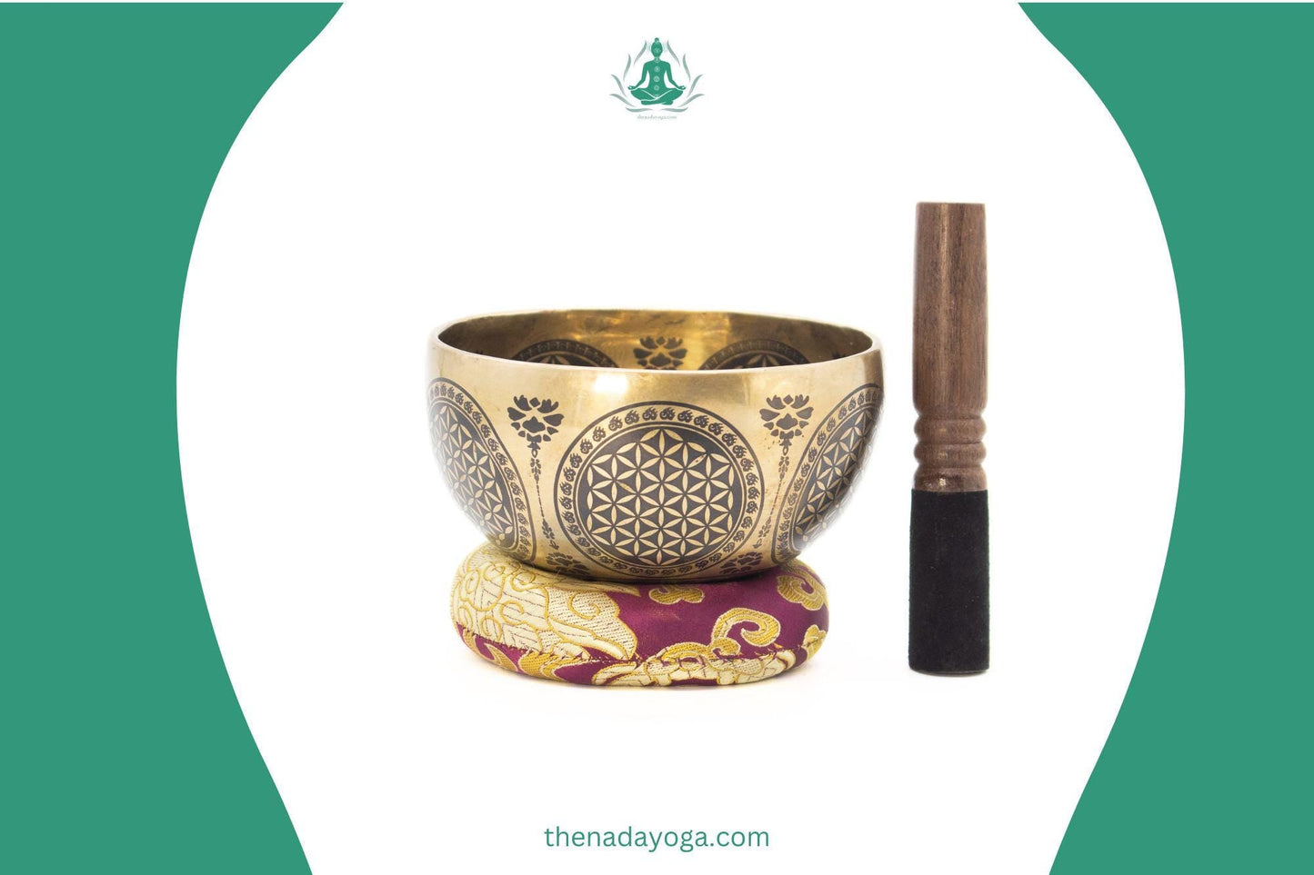 Handmade Tibetan Singing Bowl Set – Bronze Chime for Meditation The Nada Yoga