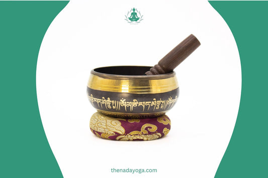 Handmade Tibetan Singing Bowl Set | 4-Inch, Nepal, Yoga Meditation The Nada Yoga