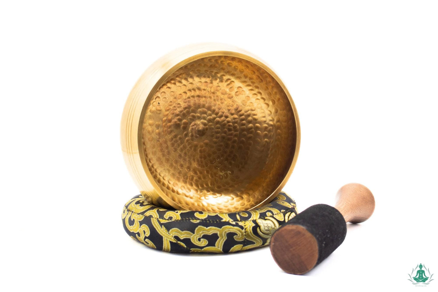 Hand-Beaten Golden Singing Bowl, 6-inch, Yoga Sound Healing The Nada Yoga