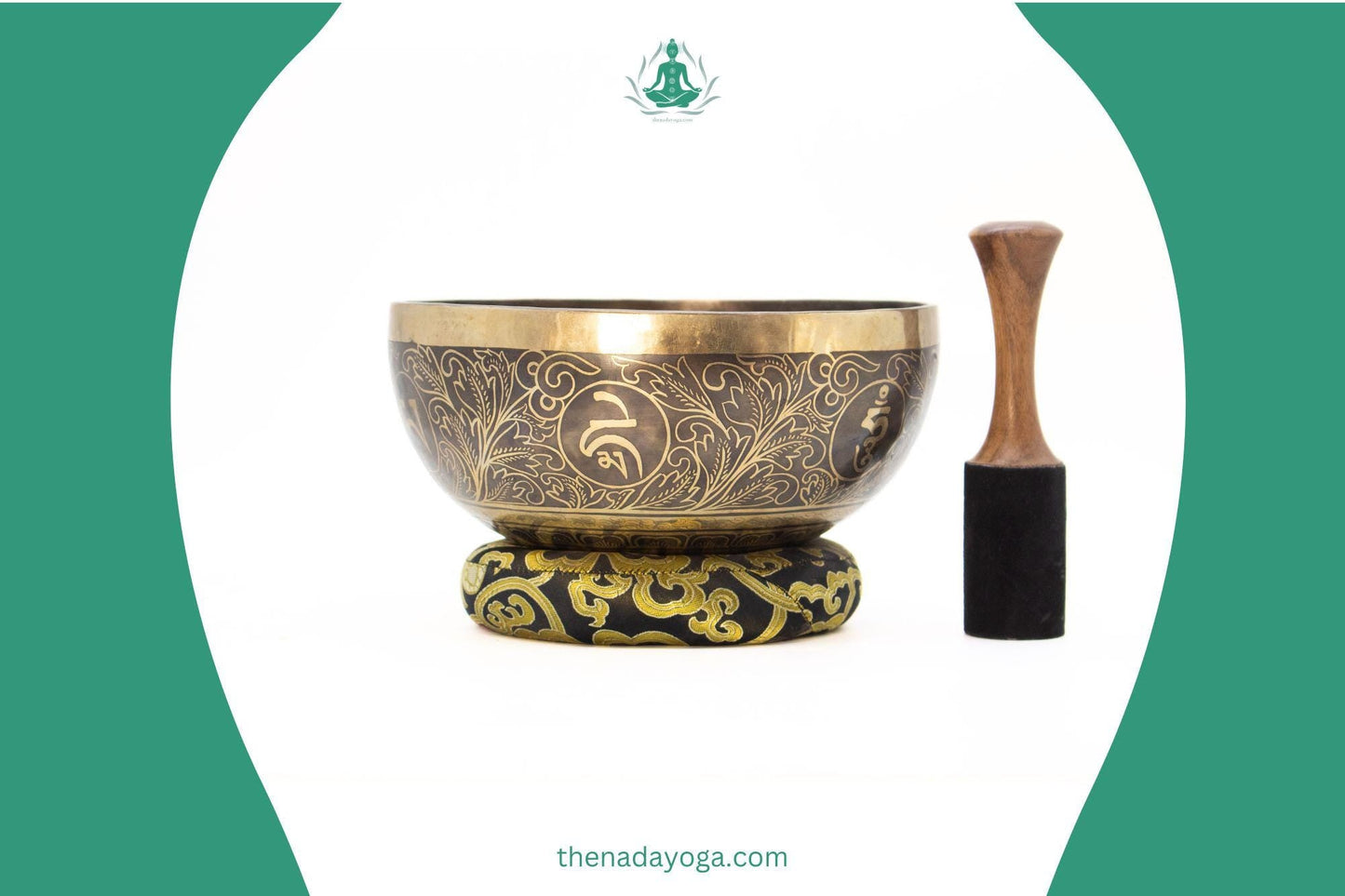 Hand-Hammered Tibetan Singing Bowl Set – 4 inch Nepal Sound Bowl for Meditation The Nada Yoga