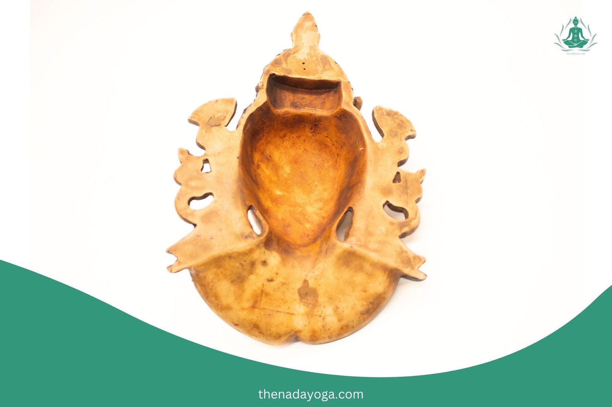 Handmade Nepalese Buddha Wall Mask | Traditional Tibetan Home Decor | Spiritual Art & Meditation Gift The Nada Yoga