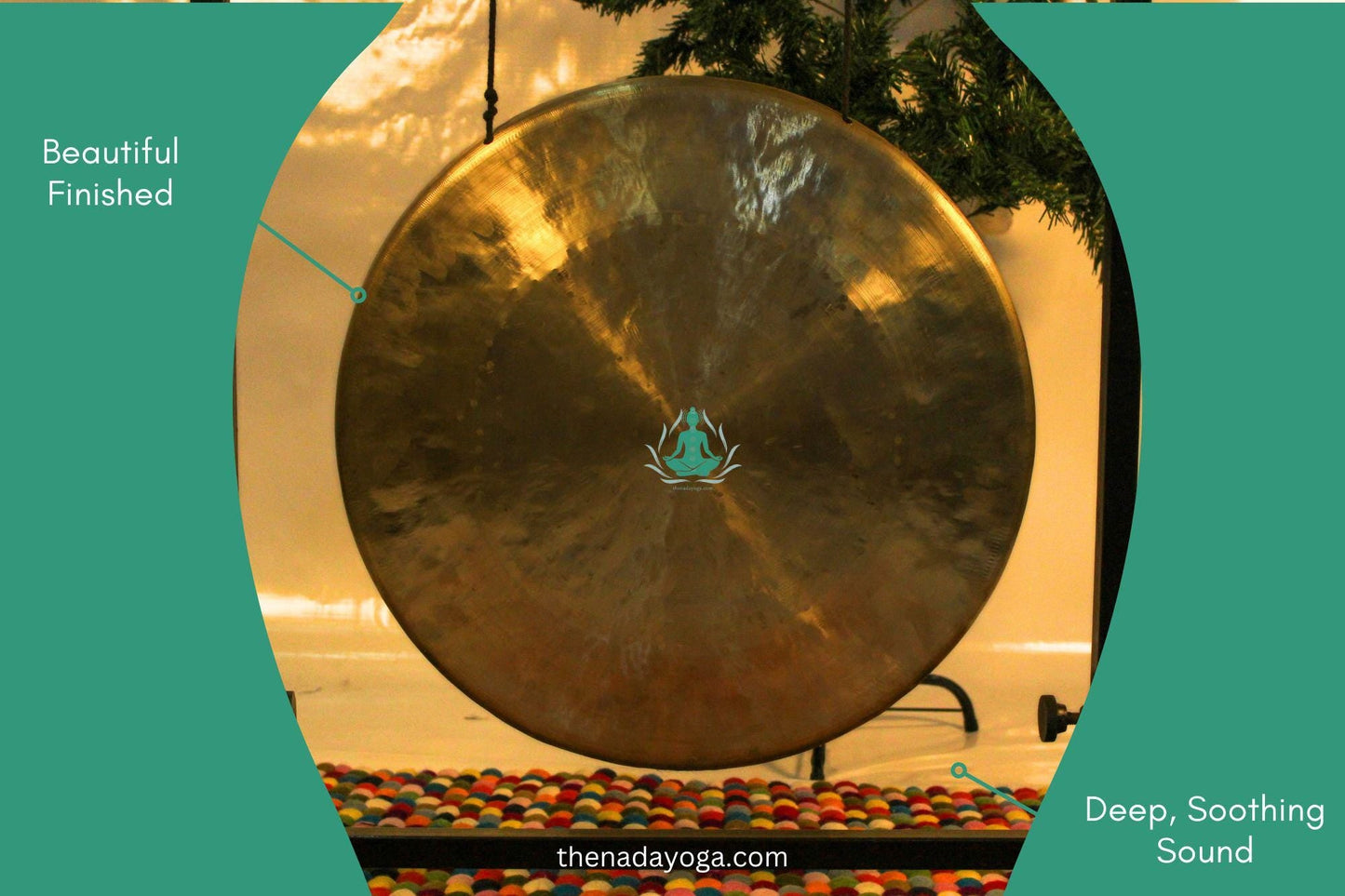Handmade Nepal Gong with Stand – Meditation, Relaxation, Sound Healing The Nada Yoga