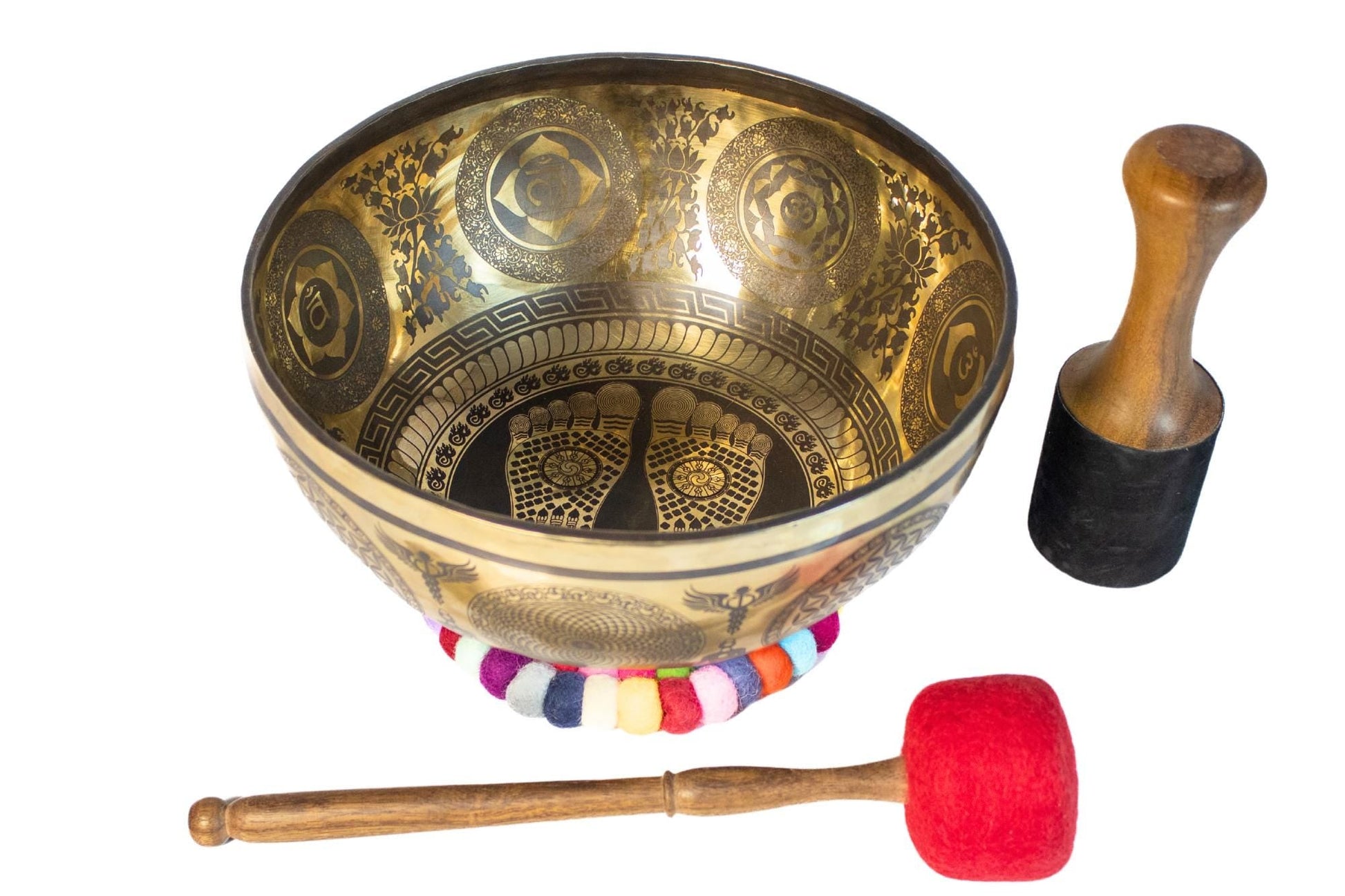 Handcrafted Buddha Feet Singing Bowl – Meditation, Sound Healing The Nada Yoga