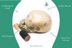 Handmade Tibetan Singing Bowl – Ancient Gold Bronze, Yoga Meditation Set The Nada Yoga