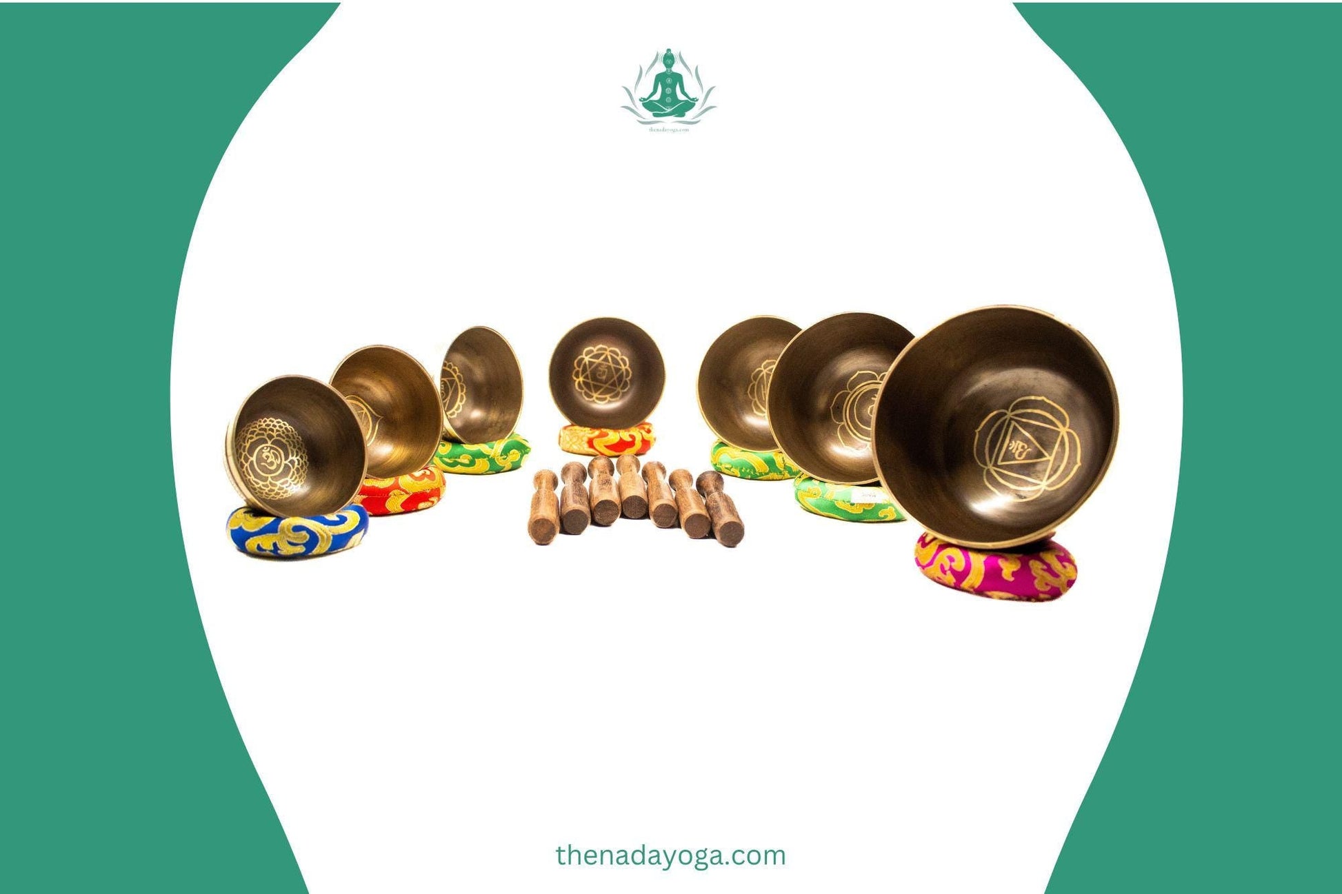 Handmade 7 Chakra Singing Bowl Set – Tibetan Sound Healing The Nada Yoga