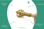 Tibetan Bell– Handmade 7 Metal Buddhist Ritual Bell for Meditation, Sound Healing & Ceremonies The Nada Yoga