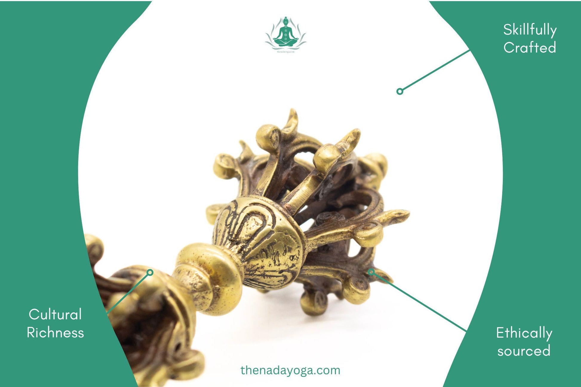 Handmade Tibetan Bajra – 7 Metal Buddhist Ritual for Meditation, Sound Healing & Spiritual Ceremonies The Nada Yoga