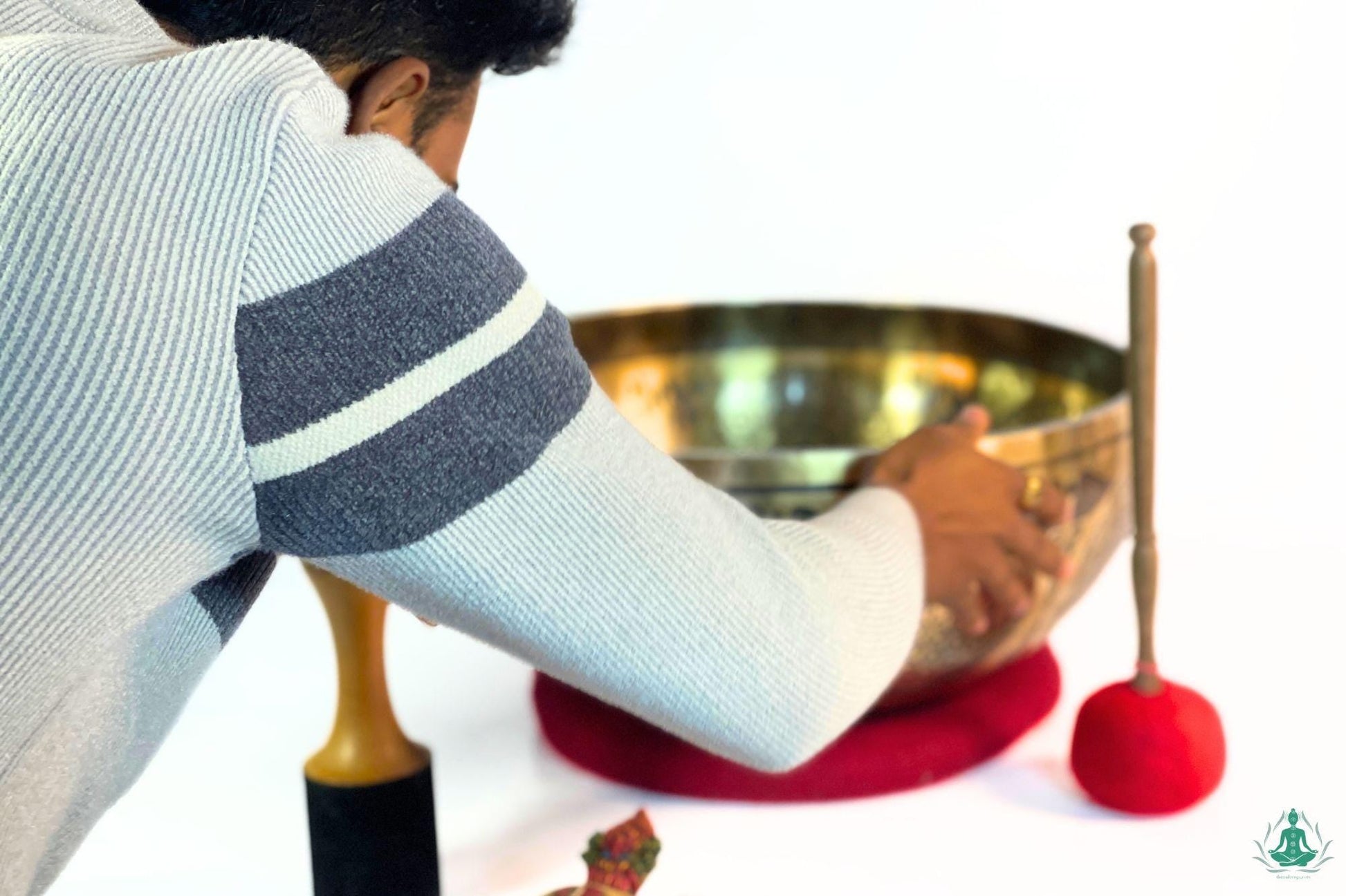 Hand-Engraved Buddha Feet Singing Bowl – Sound Healing, Kathmandu The Nada Yoga