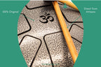 Handcrafted Steel Tongue Drum – 8 Notes Handpan Drum – Om Symbol – Meditation & Sound Healing Instrument The Nada Yoga