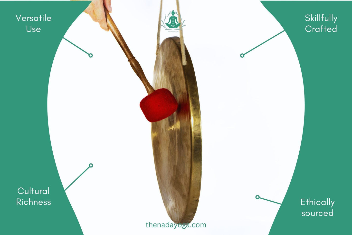 Handmade Nepal Gong – Meditation, Sound Healing, Relaxation The Nada Yoga