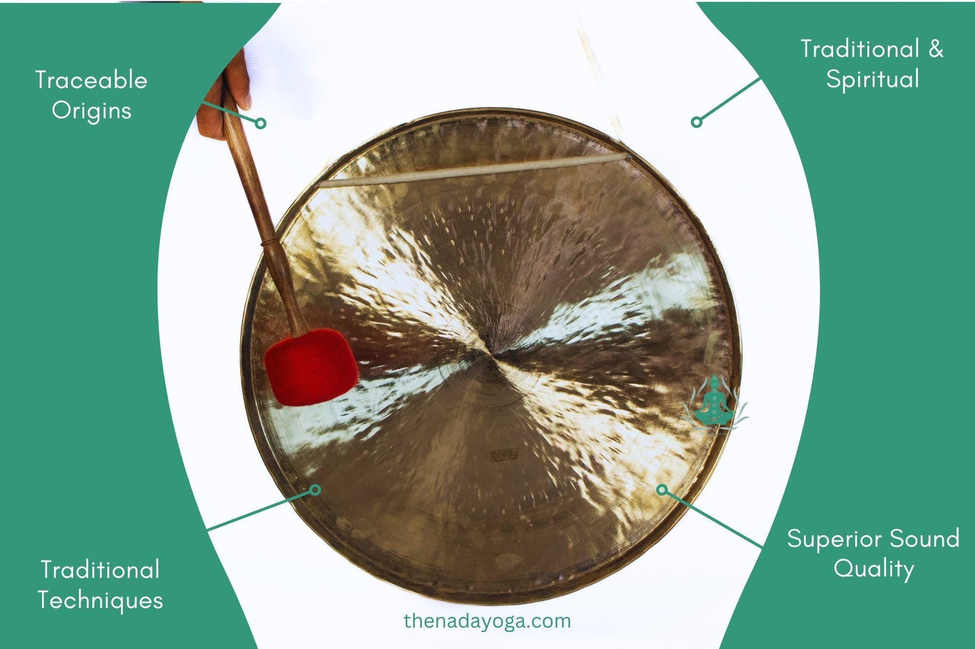 Handmade Nepal Gong – Meditation, Sound Healing, Relaxation The Nada Yoga