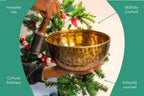Handcrafted Full Moon Singing Bowl – Deep Resonance for Meditation, Healing, and Spiritual Practices The Nada Yoga