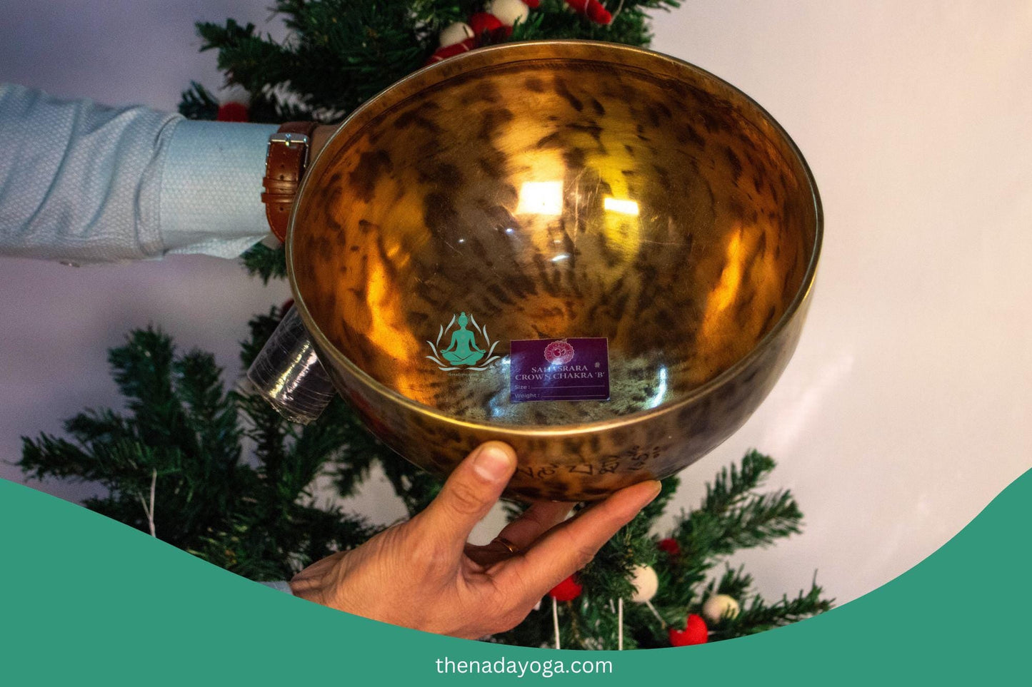 Handcrafted Full Moon Singing Bowl – Deep Resonance for Meditation, Healing, and Spiritual Practices The Nada Yoga