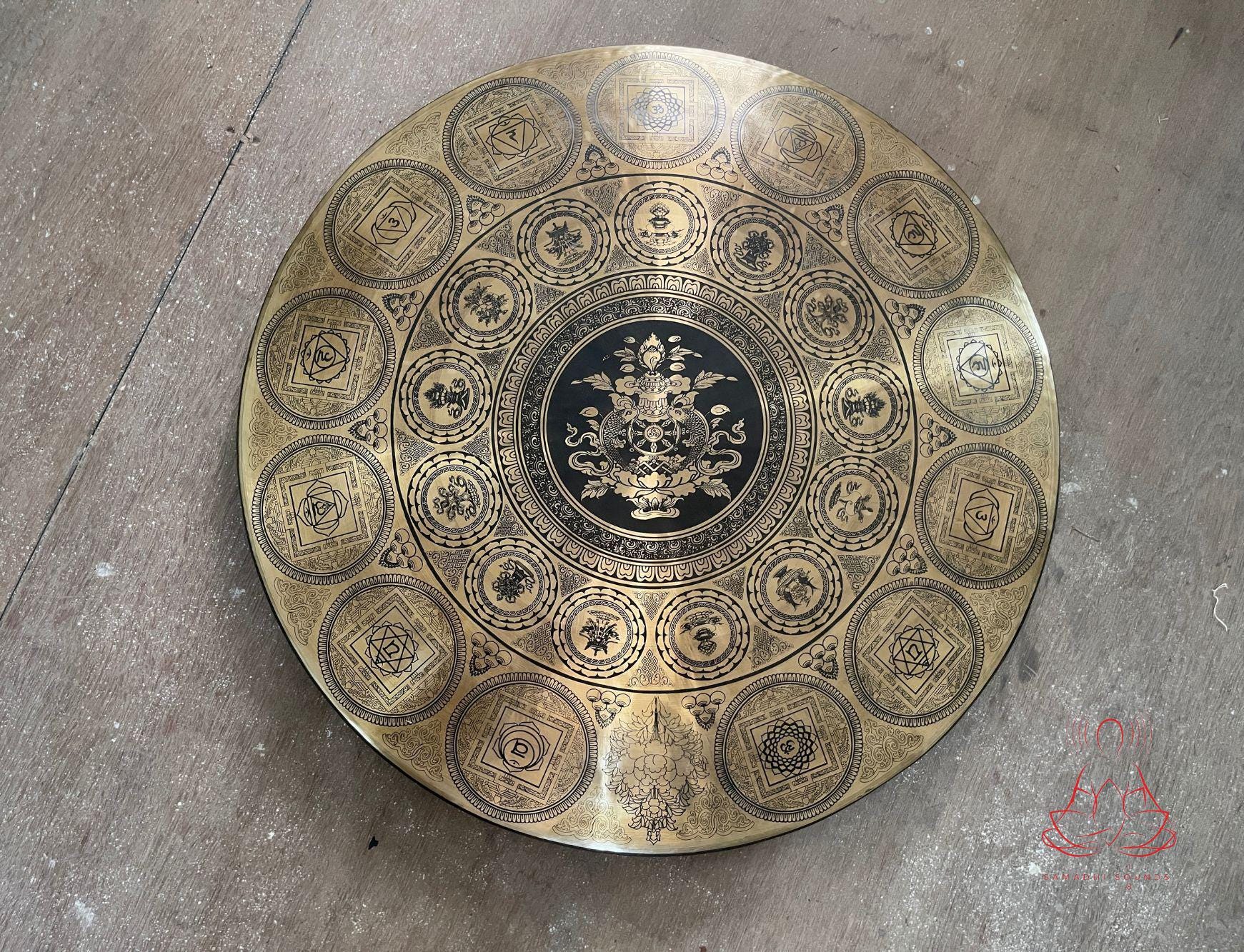 Handmade Tibetan Gong: Sound Healing Meditation Instrument